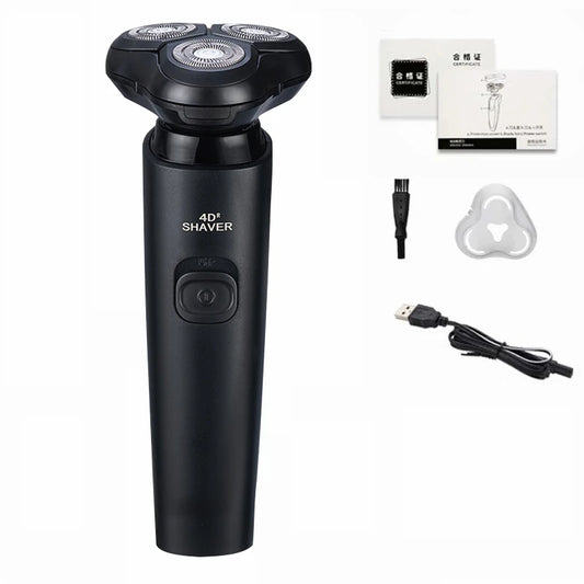 Electric Shaver Washable Rechargeable Electric Razor Shaving Machine for Men Body Hair Beard Trimmer Wet-Dry Use Washable