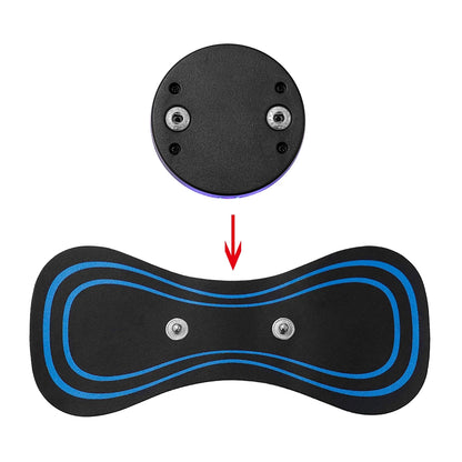 EMS Mini Neck Massager Portable Electric Pulse Cervical Massage Patch 8 Modes 19 Levels Muscle Stimulator Relax Pain Relief Tool